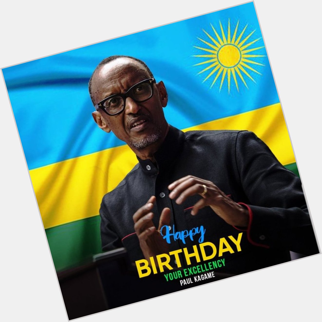 Happy birthday Father of the Nation H.E Paul kagame 
You are a great Inspiration to the youth. 