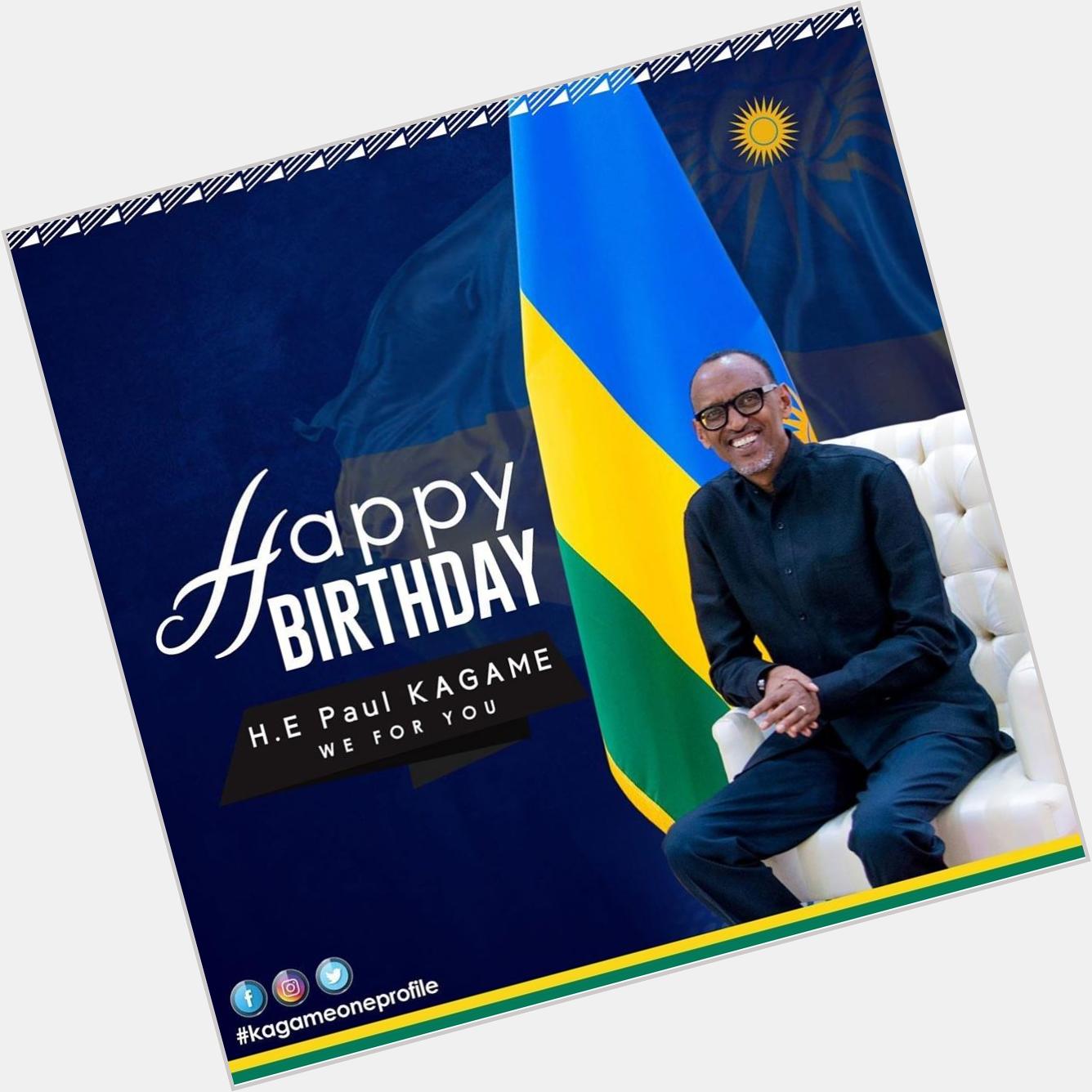 HAPPY BIRTHDAY TO YOU H.E kagame
I really Love you!
Komeza utsinde Umuturage ku isonga 