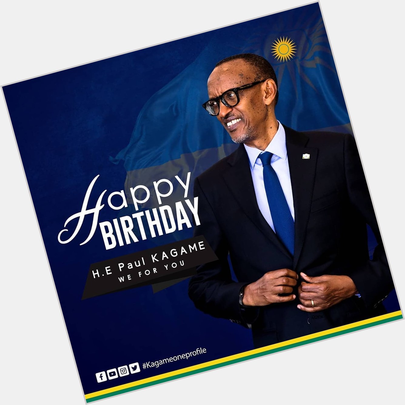 Happy blessed birthday to our H.E Paul Kagame          
