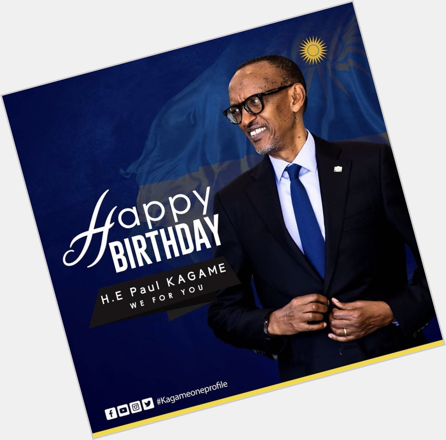 Happy birthday President Paul Kagame!  