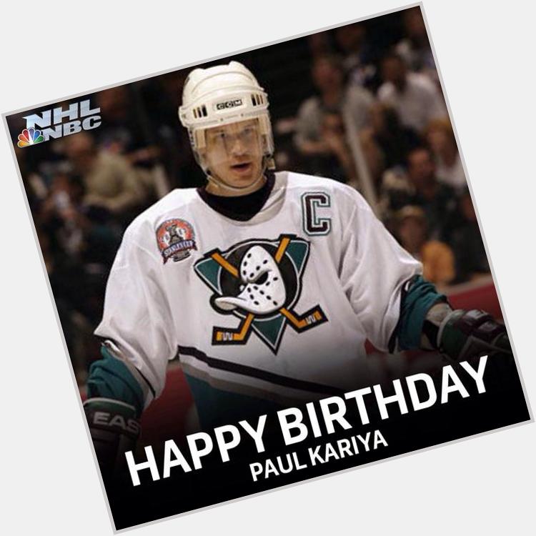 Happy birthday to my all time favorite hockey player Paul Kariya 