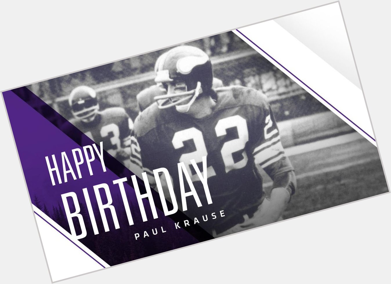 Happy Birthday to and Ring of Honor safety Paul Krause! 