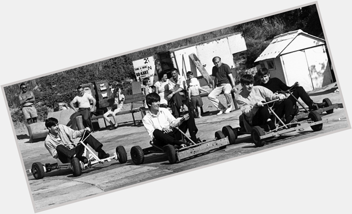 Happy 80th Birthday Paul McCartney. Here karting with the rest of the band in 1963. 