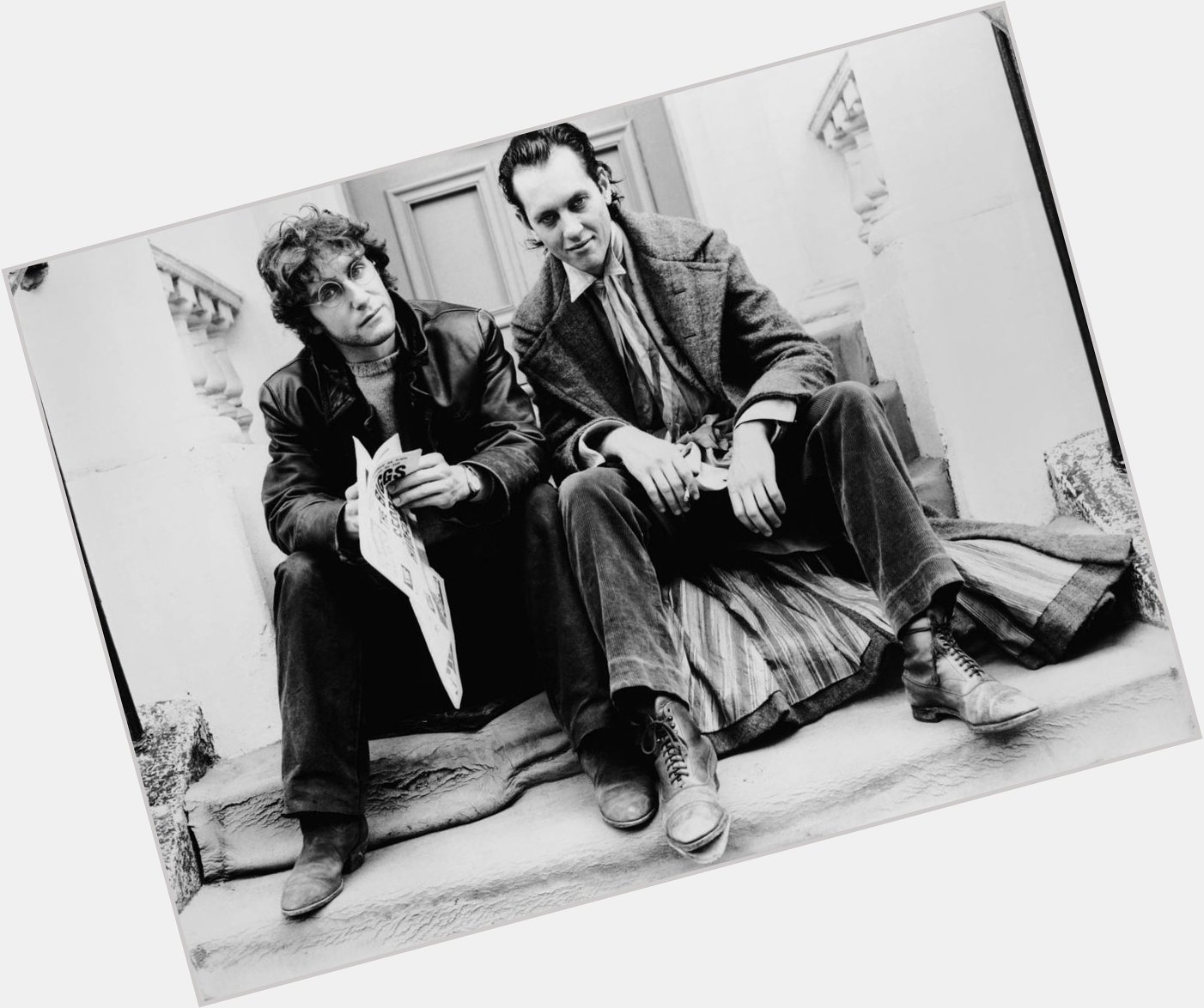 Happy birthday Paul McGann, he\s 56 today. Here he is with on the set of \Withnail and I\ (1987). 