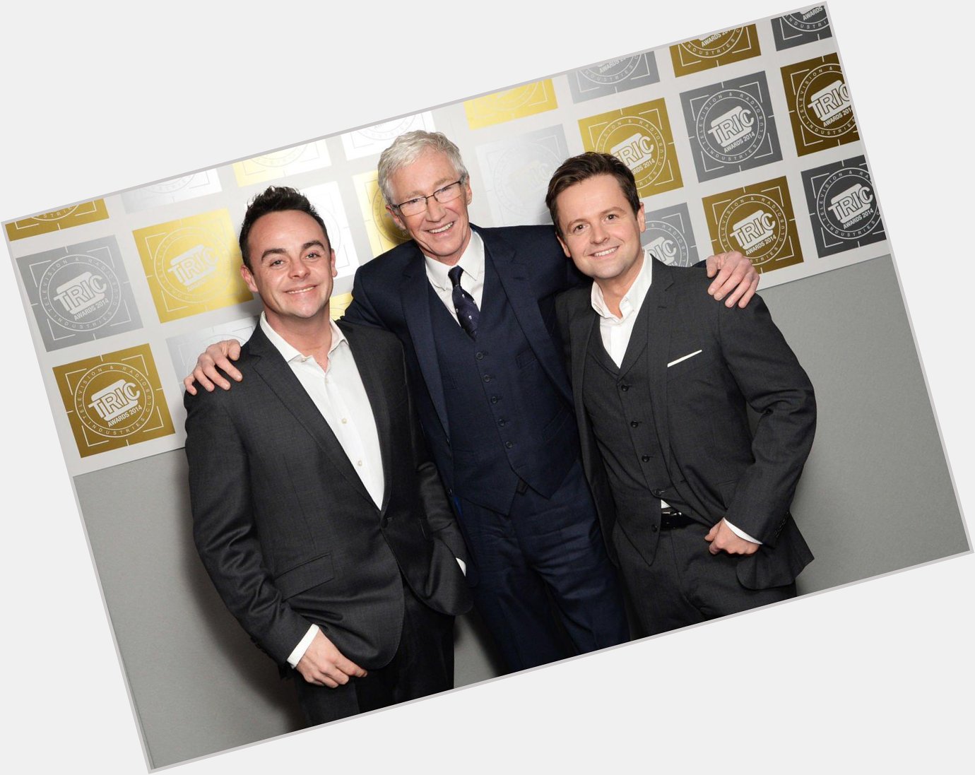 Happy Heavenly Birthday Paul O\Grady    (Ant and Dec with the incredible Paul O\Grady in 2014) 