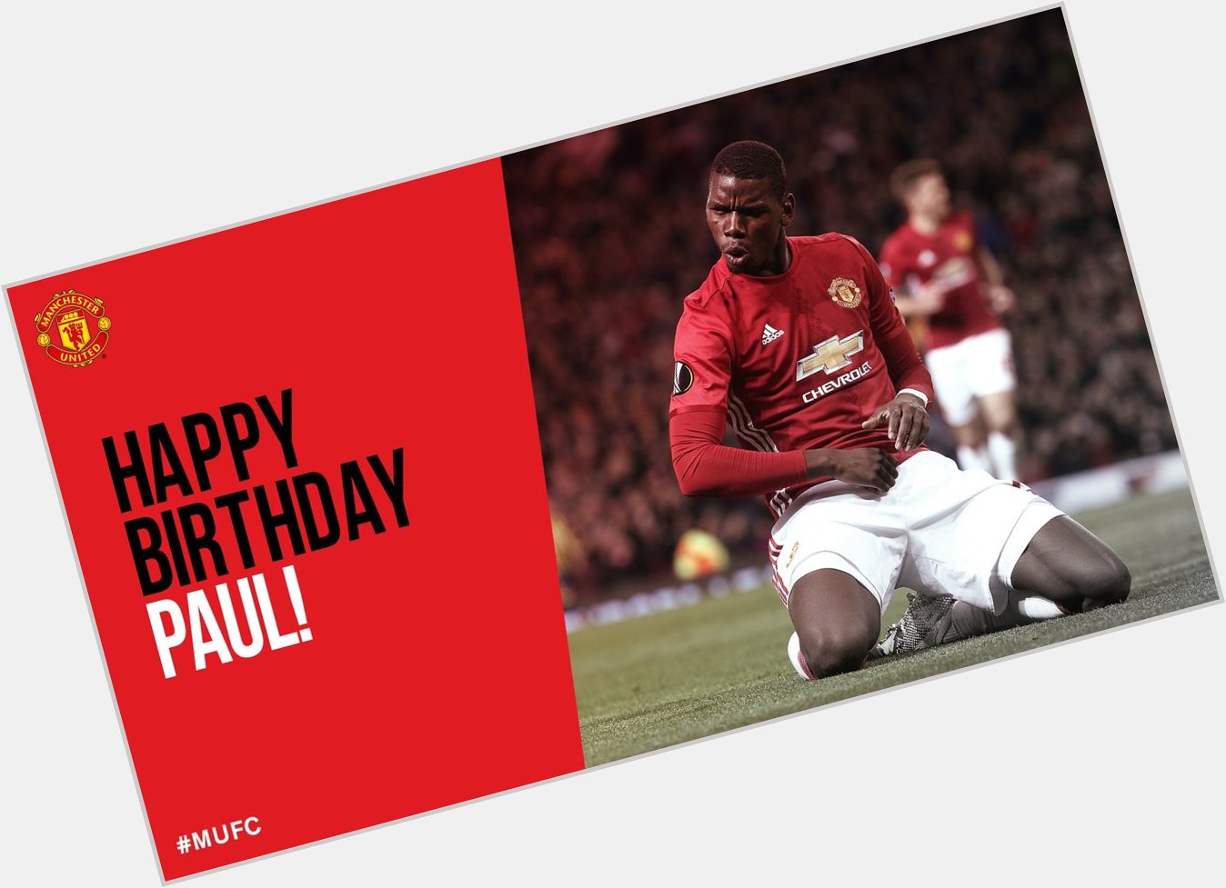 We just say make we wish Paul Pogba Happy Birthday, E don turn 24. 