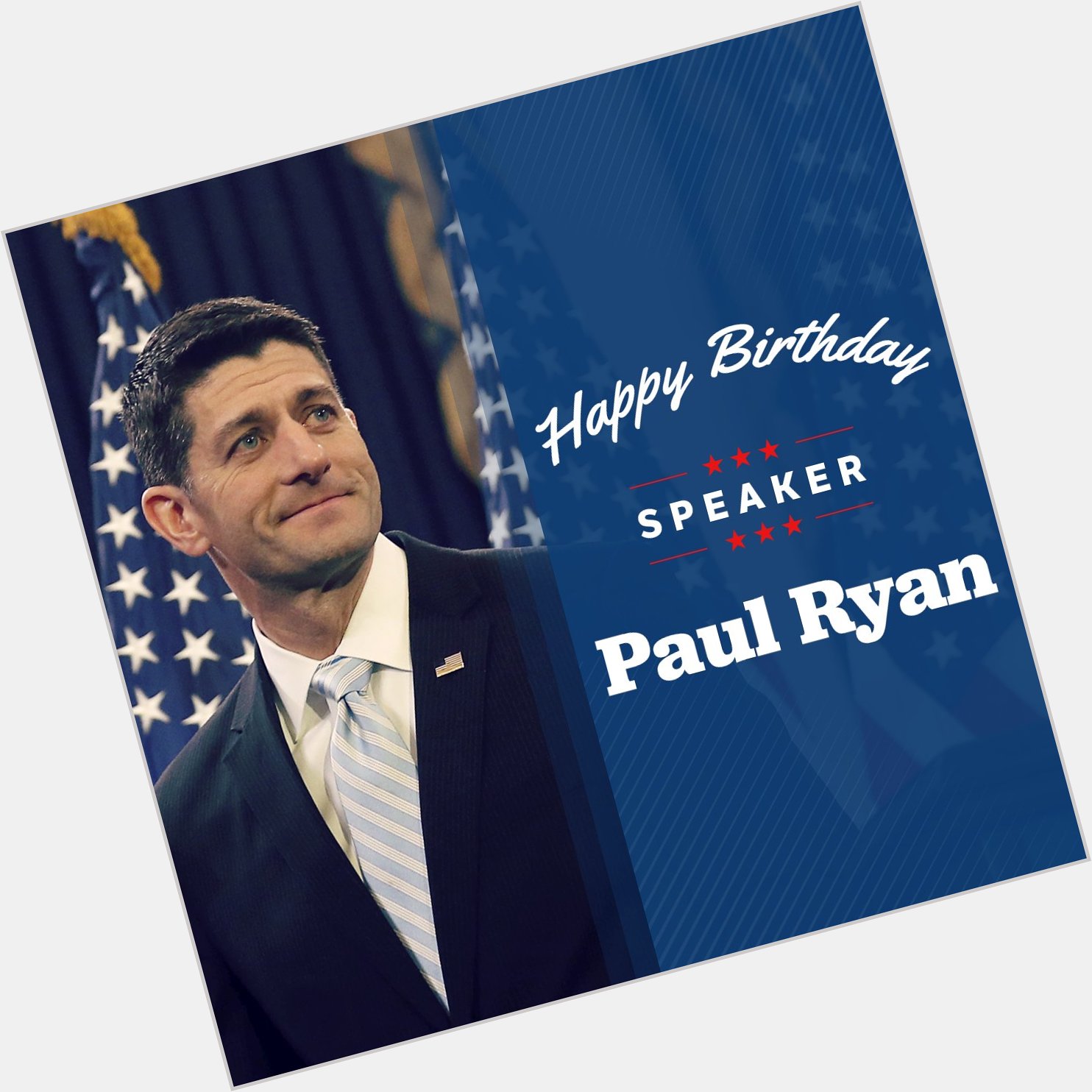 Absolutely!  Happy Bday to the handsome Paul Ryan.    to wish a happy birthday!   
