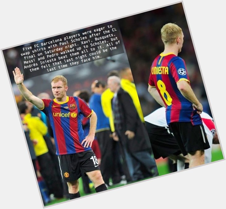 Happy 41st Birthday to one of the best midfielders in the history of the beautiful game. We miss you Paul Scholes. 
