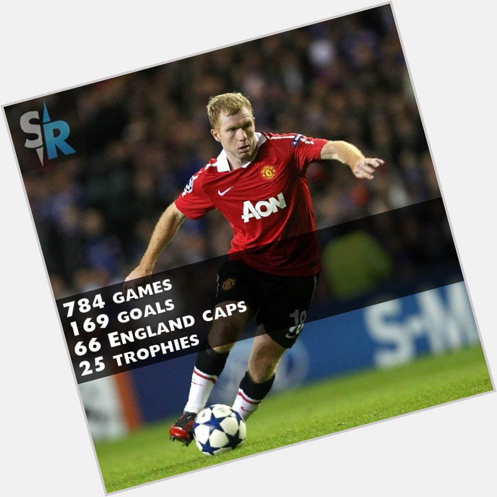 Happy 41st birthday to Paul Scholes, winner of 11 titles in 19 seasons with Manchester United. 