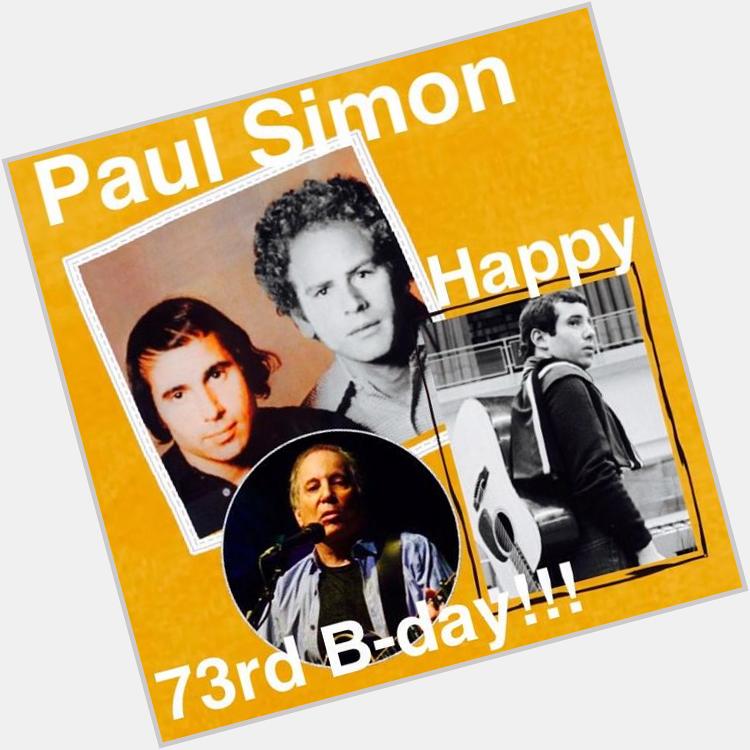 Paul Simon 

( V & G of Simon & Garfunkel )

Happy 73rd Birthday!!!

13 Oct 1941 