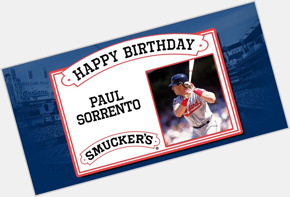 Paul Sorrento turns 50 today. to help us and wish him a happy birthday! 