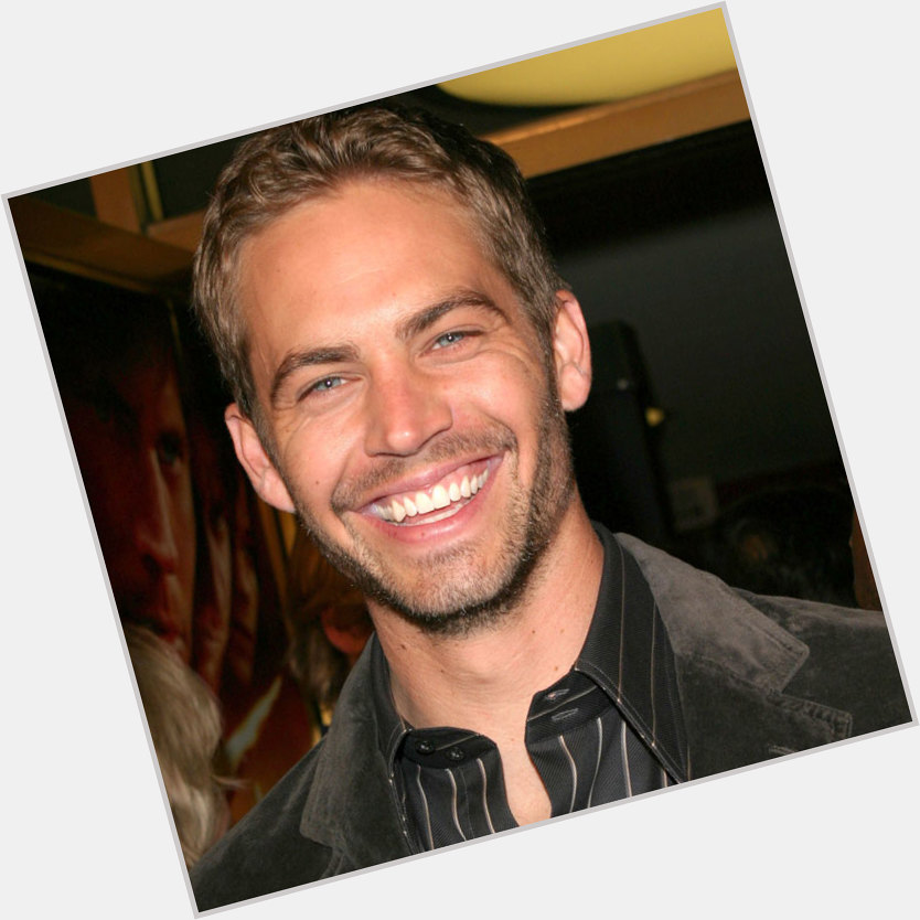 Happy birthday, Paul Walker. I miss him. His smile was perfect.  