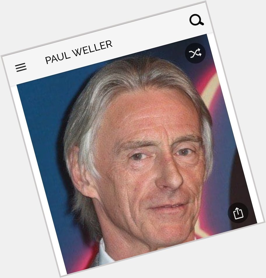 Happy birthday to this great actor.  Happy birthday to Paul Weller 