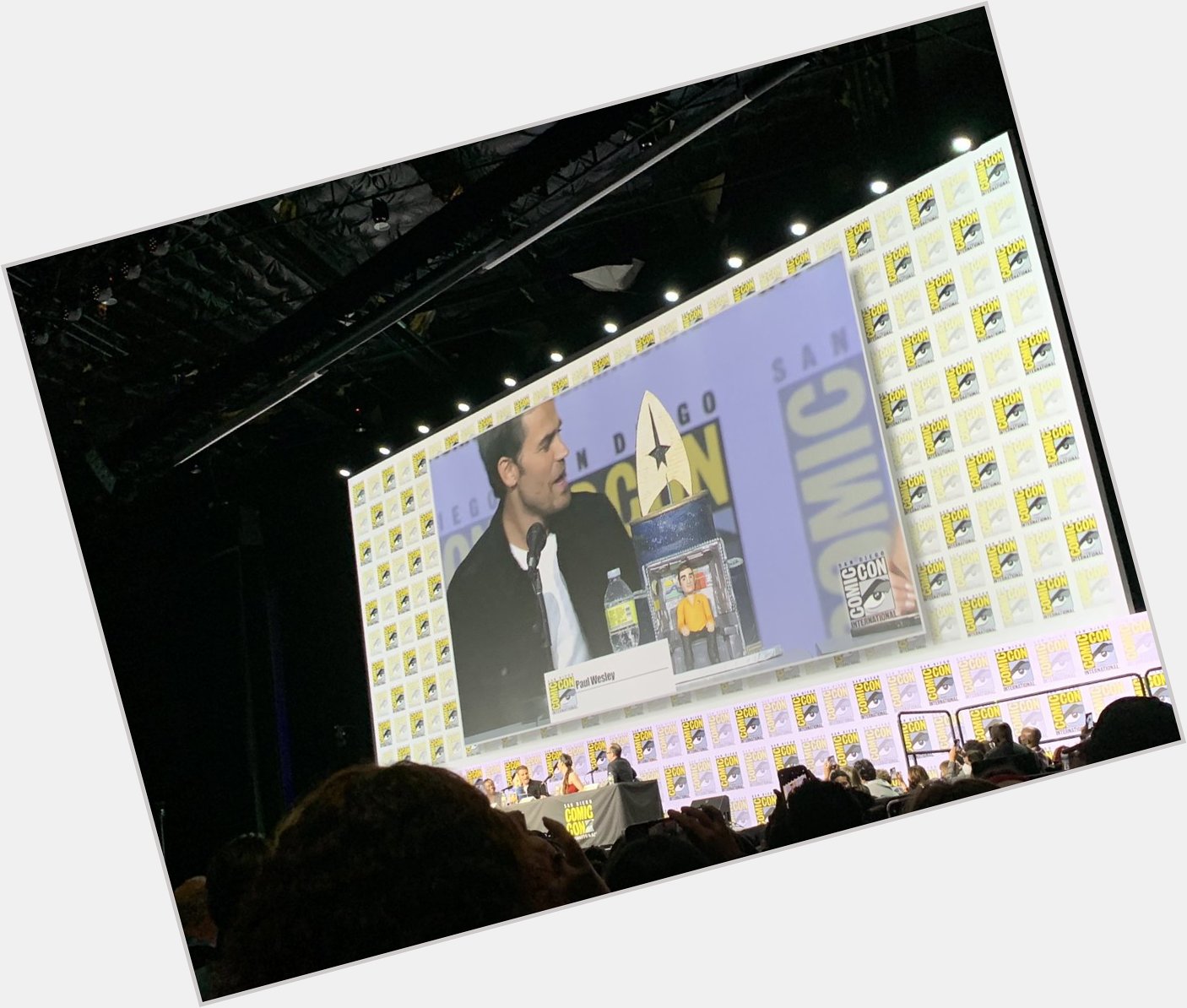 New Kirk Paul Wesley surprised with a birthday cake and a rendition of Happy Birthday from Hall H 
