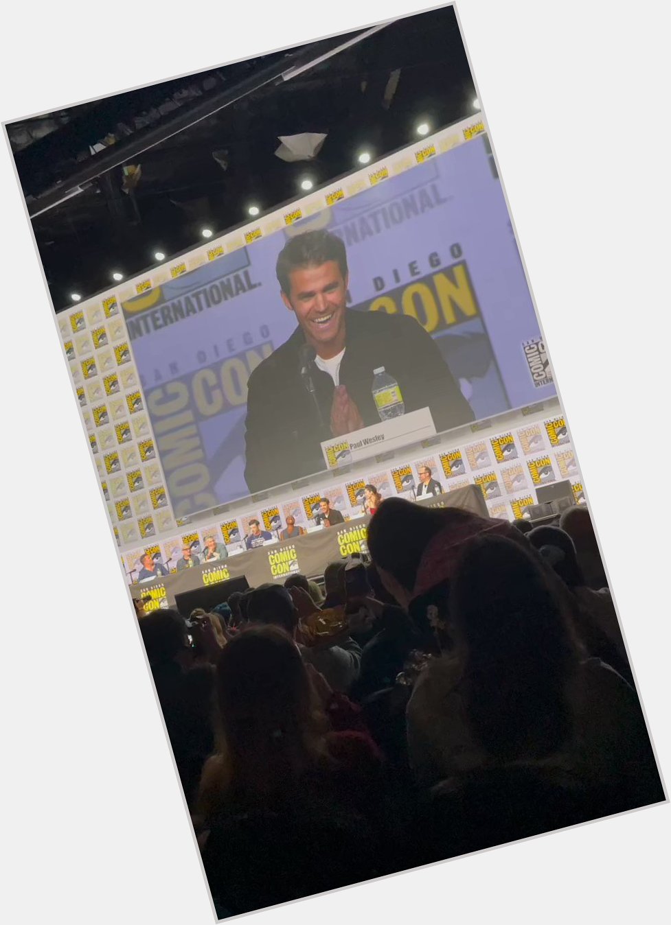 Hall H sings \"Happy Birthday to You\" for Paul Wesley at the panel at 