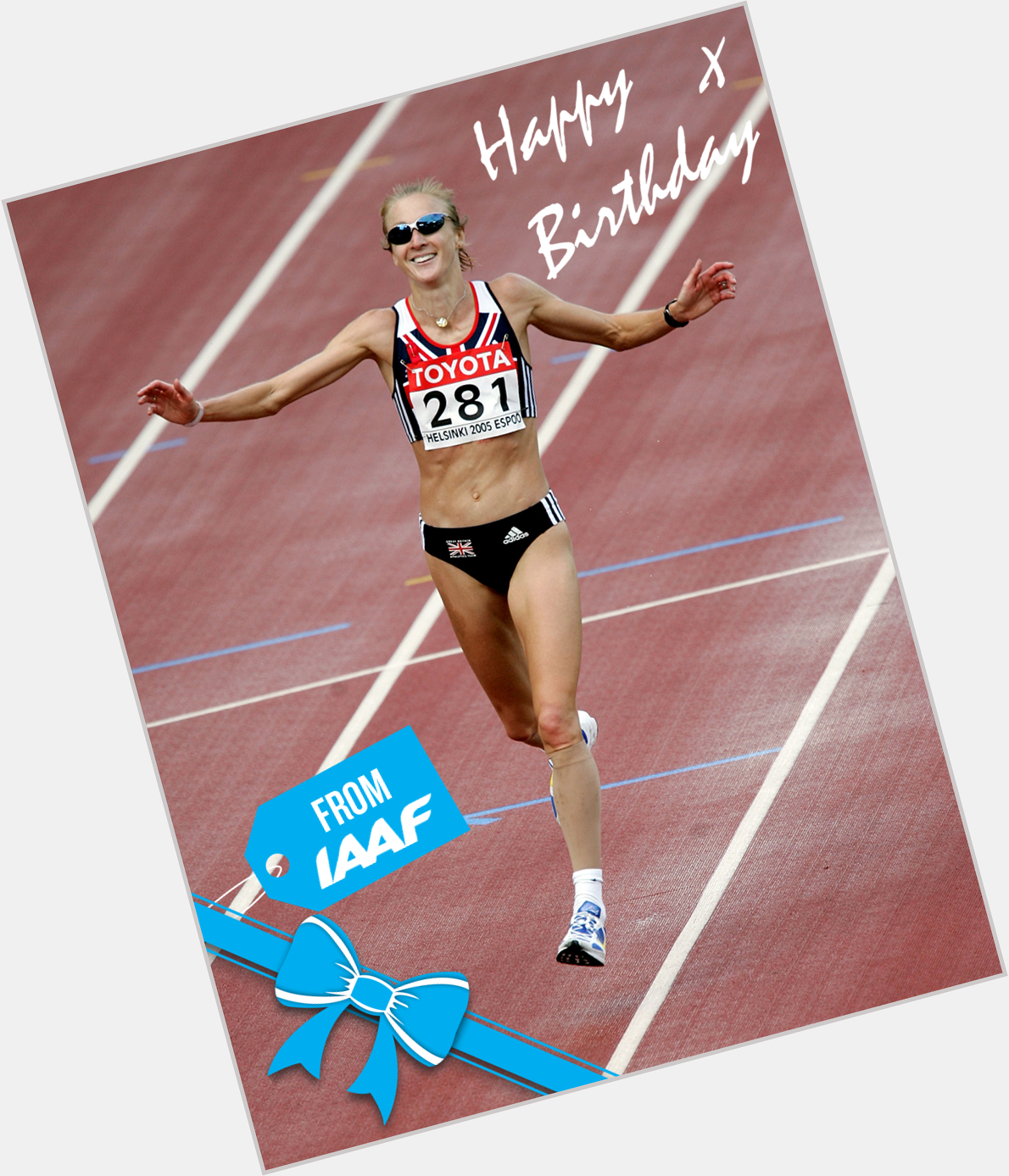  Happy birthday to world marathon record holder Paula Radcliffe 