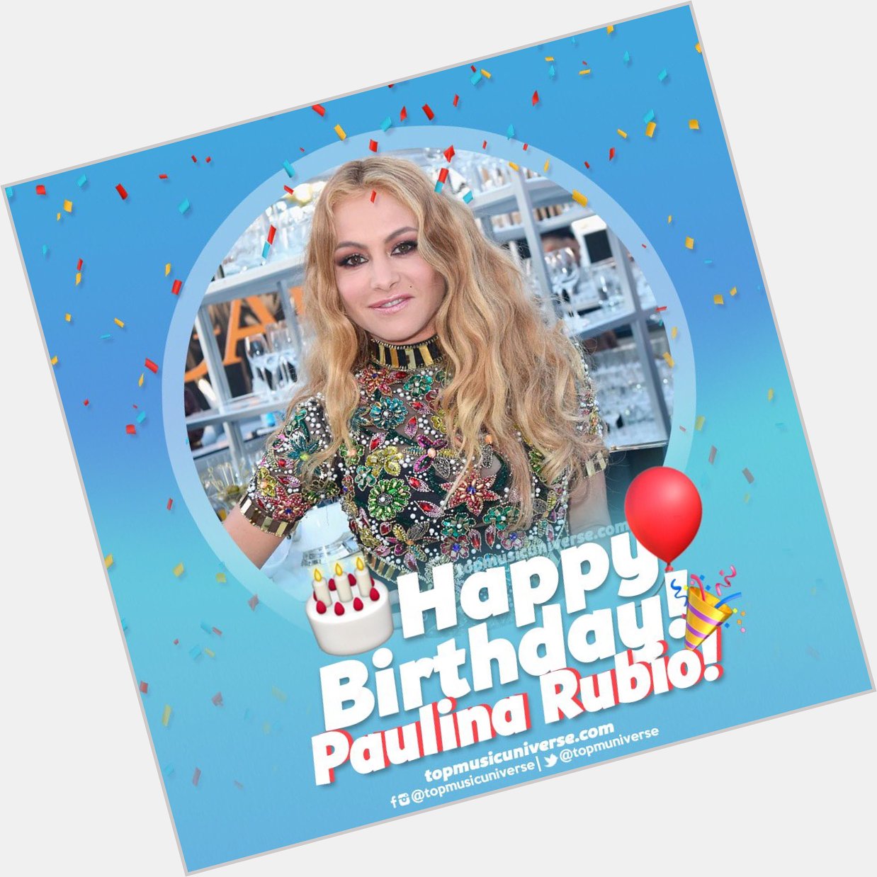 Happy Birthday to Latin Pop Star Paulina Rubio, the most international Mexican singer of all time. 