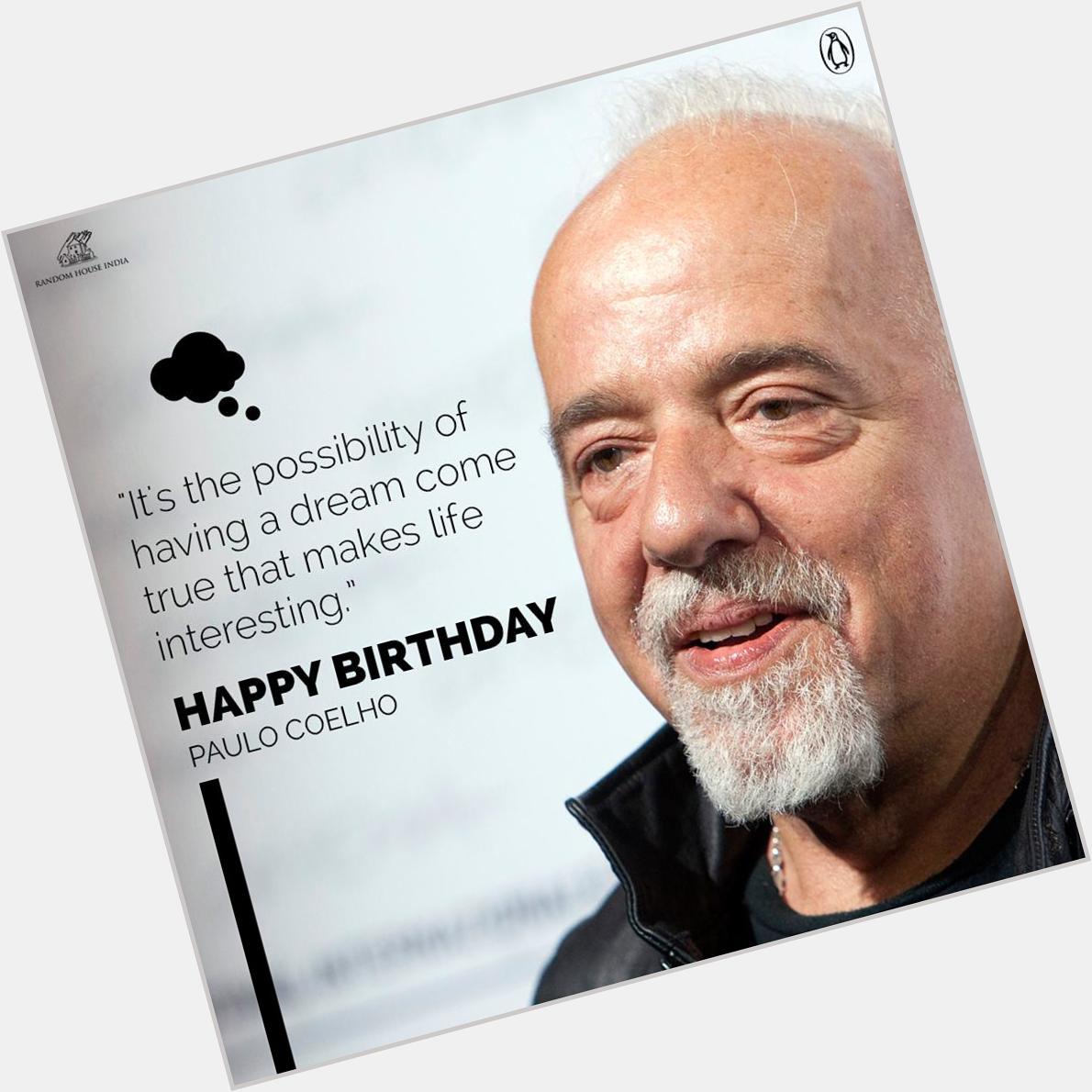 Happy birthday, Paulo Coelho ! 