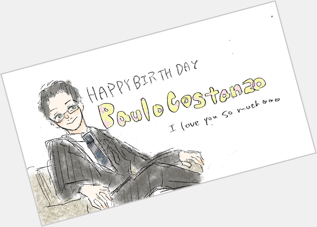 Happy birthday Paulo Costanzo !!  I love you    