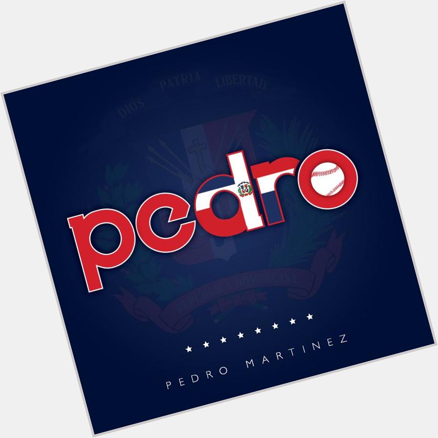  A custom logo &  a very happy birthday to Hall of Fame pitcher Pedro Martinez! Representing the DR! 