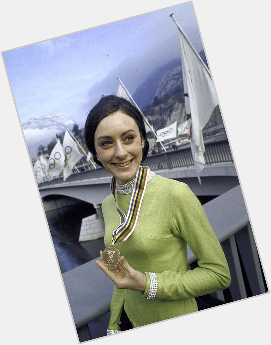 Happy Birthday to Figure Skater Peggy Fleming who turns 71 today! Pictured here in 1968 with her Olympic Gold Medal. 
