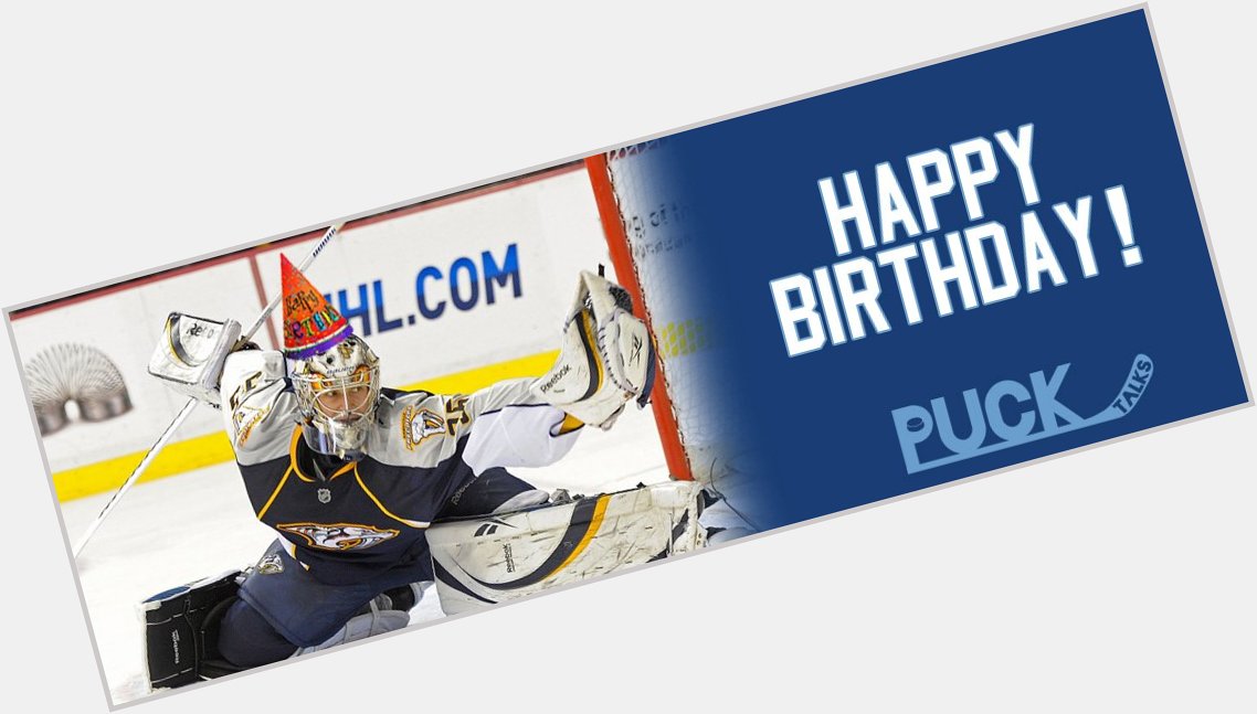 A very happy 33rd birthday to the man who minds the mesh mansion in Music City, Pekka Rinne! 