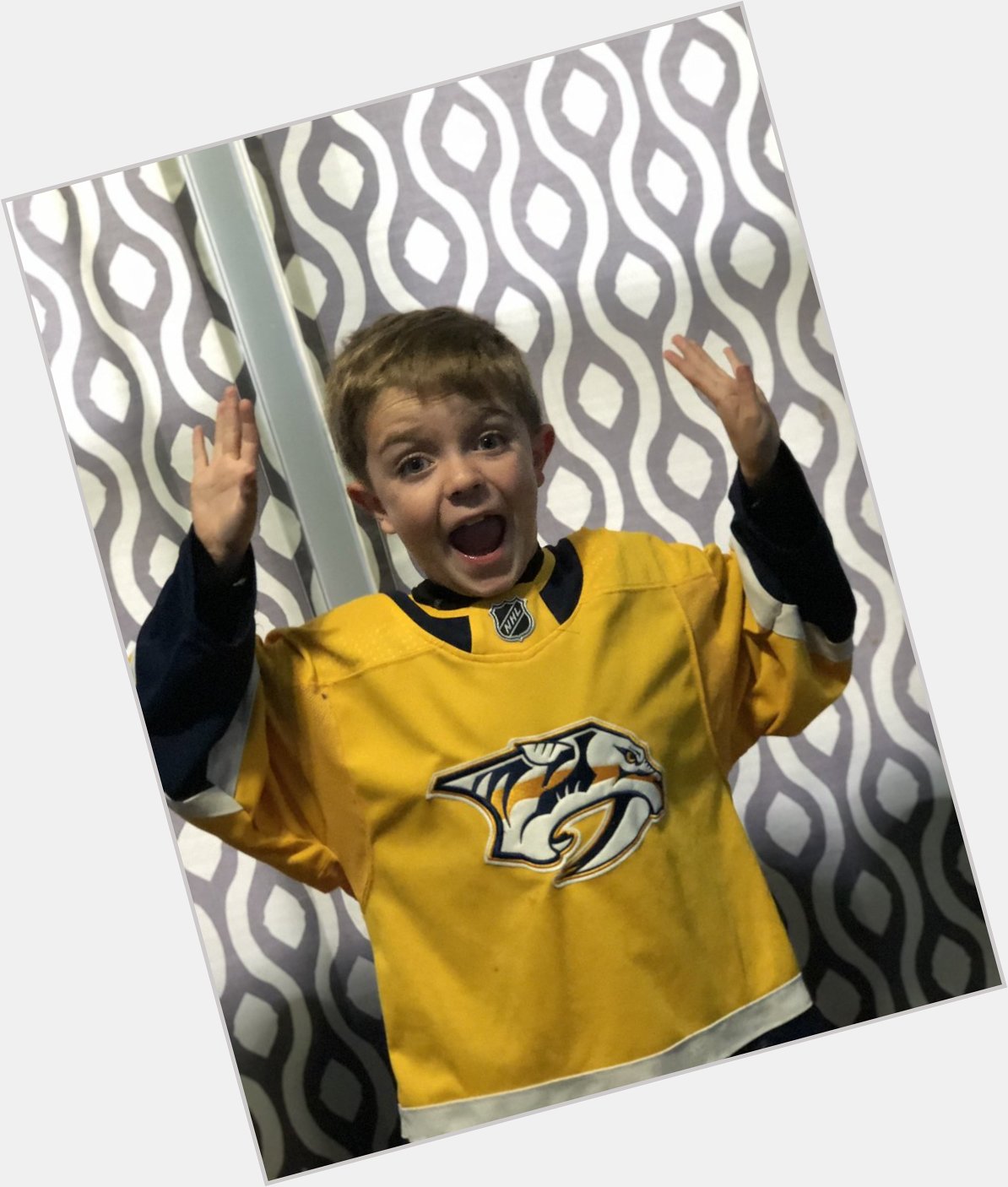 Happy 9th birthday to my hockey loving boy! (And Pekka Rinne!)  