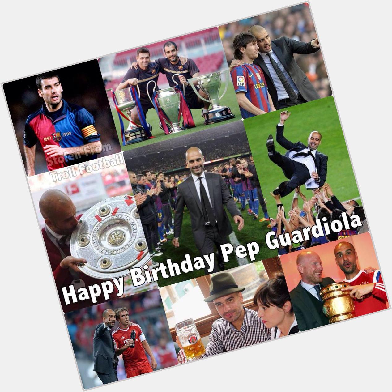 Happy 44th birthday Pep Guardiola! 