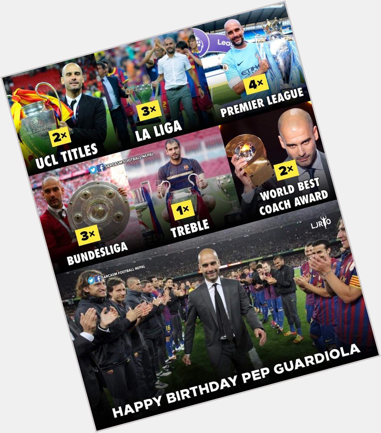 Happy birthday Pep Guardiola   
