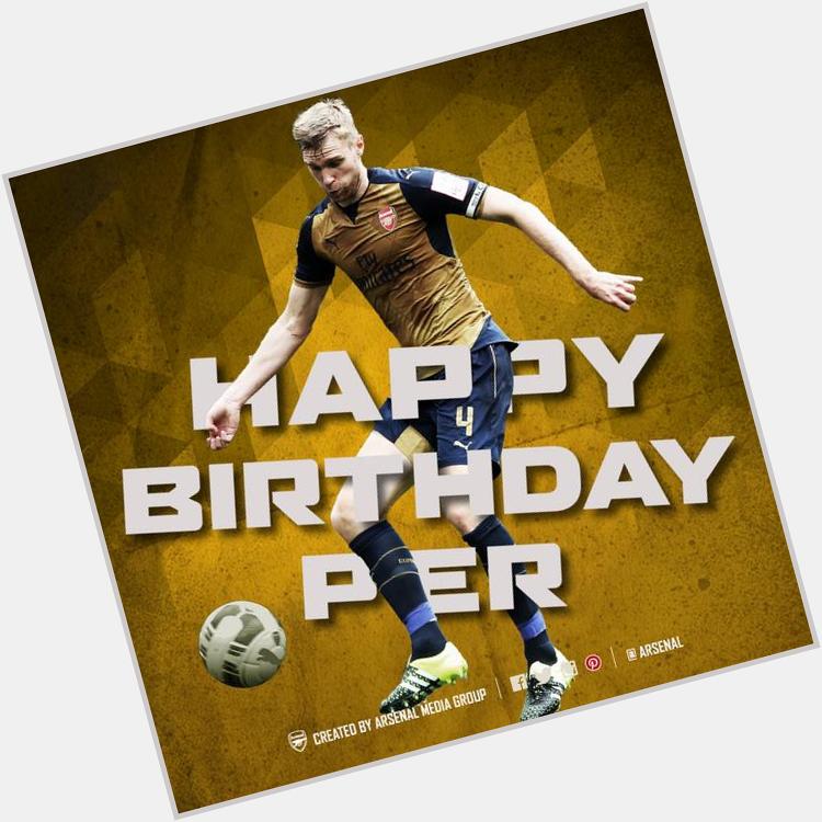 Wishing Per Mertesacker (BFG) a happy birthday.   