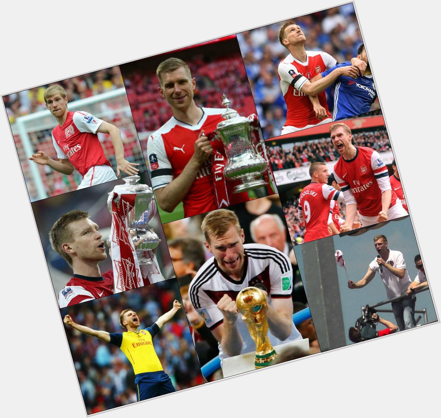 Happy 33rd birthday to our Big Friendly German, Arsenal\s captain and a fine defender, Per Mertesacker. 