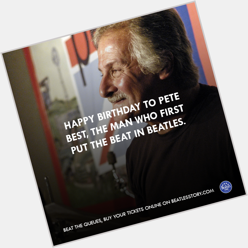 Happy 74th birthday to Pete Best, The Beatles original drummer. 