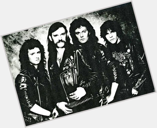 Motörhead the Orgasmatron line up 
Happy Birthday Pete Gill   