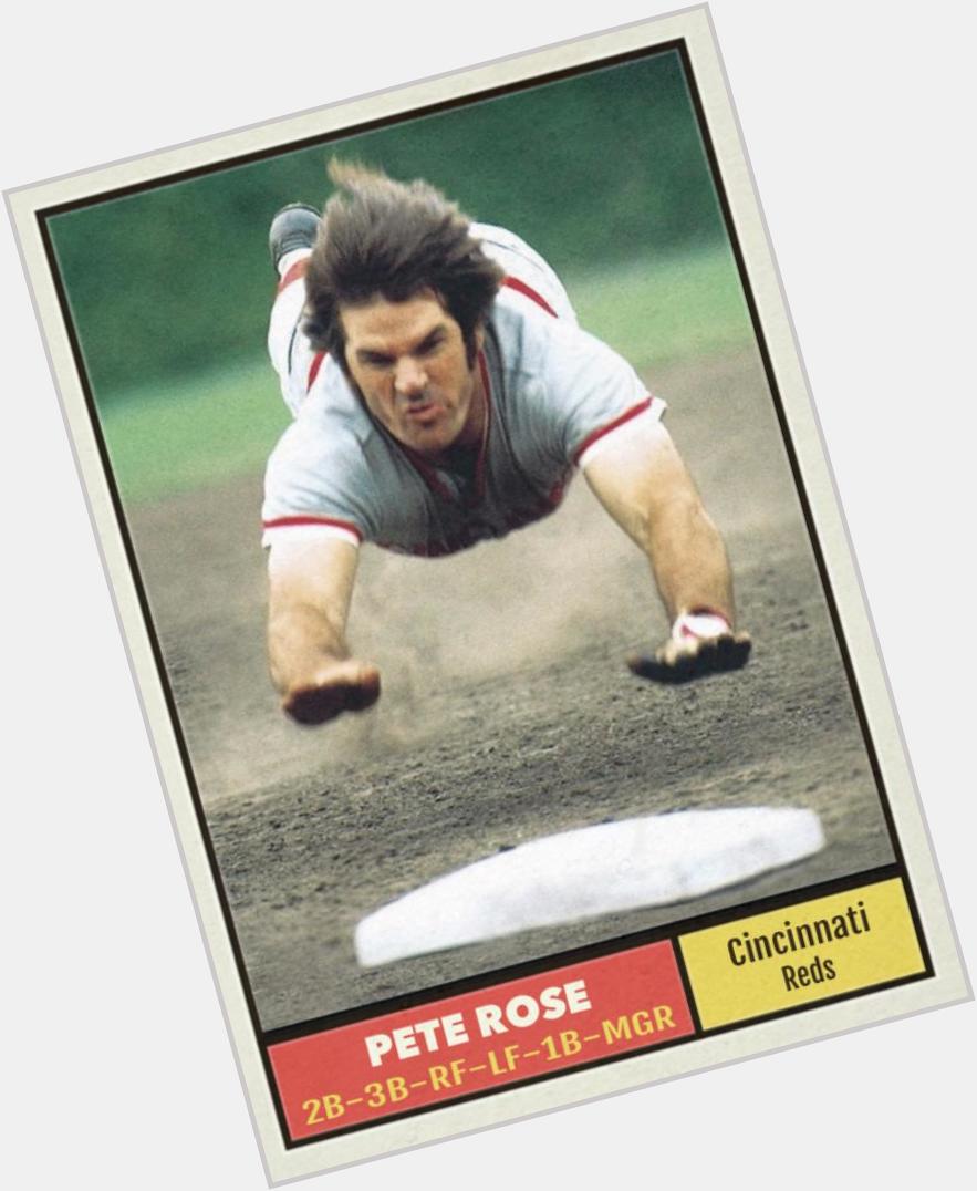 Happy 74th birthday to Pete Rose. 