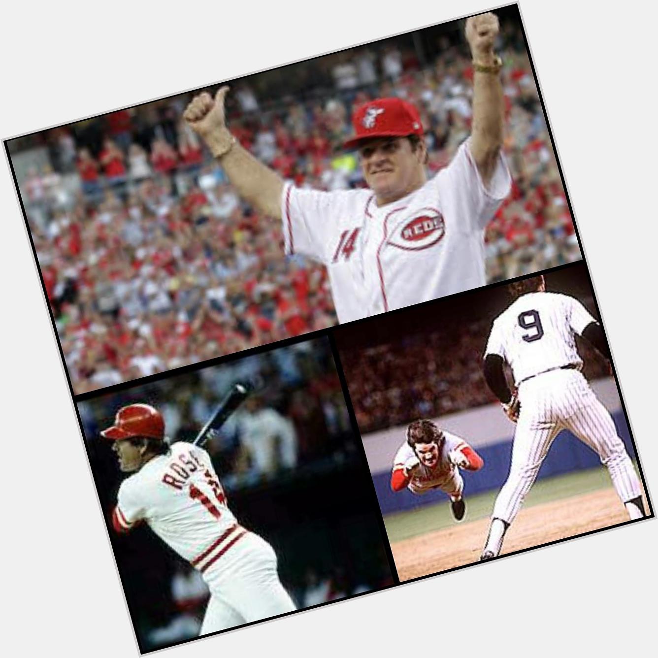 Happy 74th Birthday to the MLB \"Hit King\" Pete Rose   hustle 
