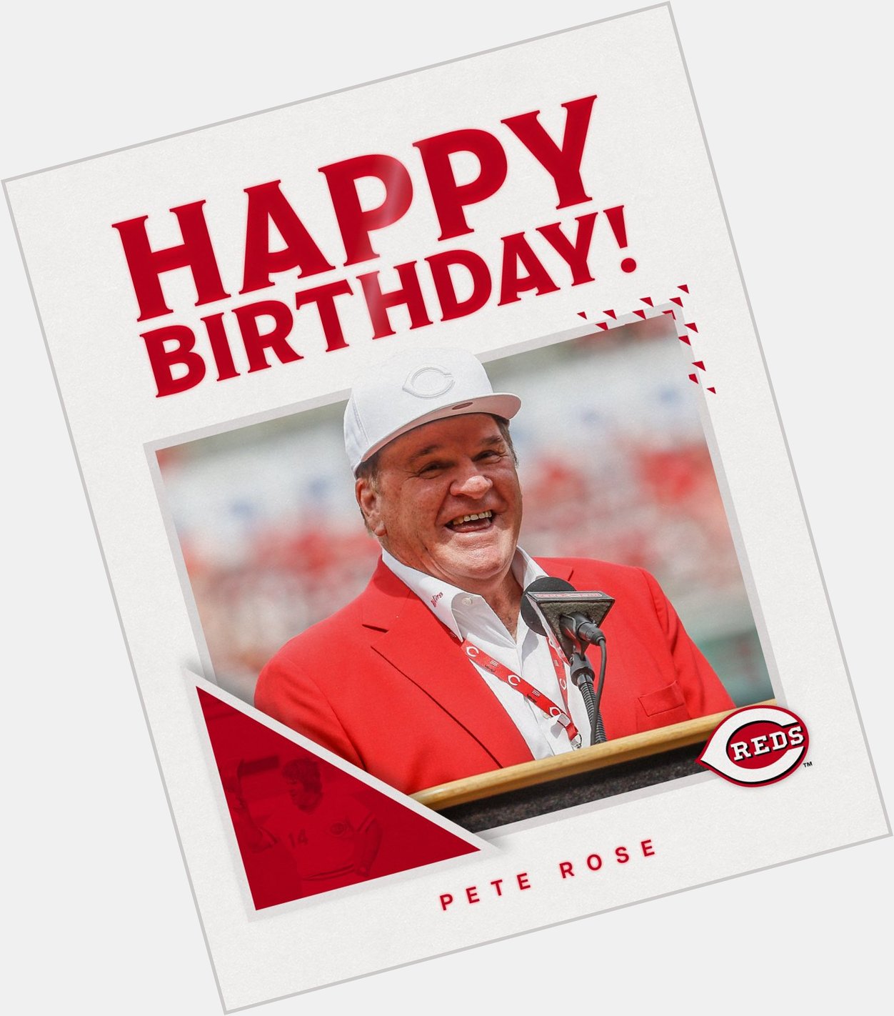  The Hit King turns 81 today! Happy birthday, Pete Rose! 