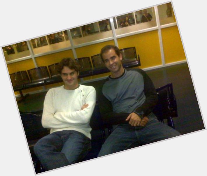 Pete Sampras on FB:
Here is a photo of Pistol & Roger during their Asian Tour in 2007. 
Happy Birthday Roger Federer. 
