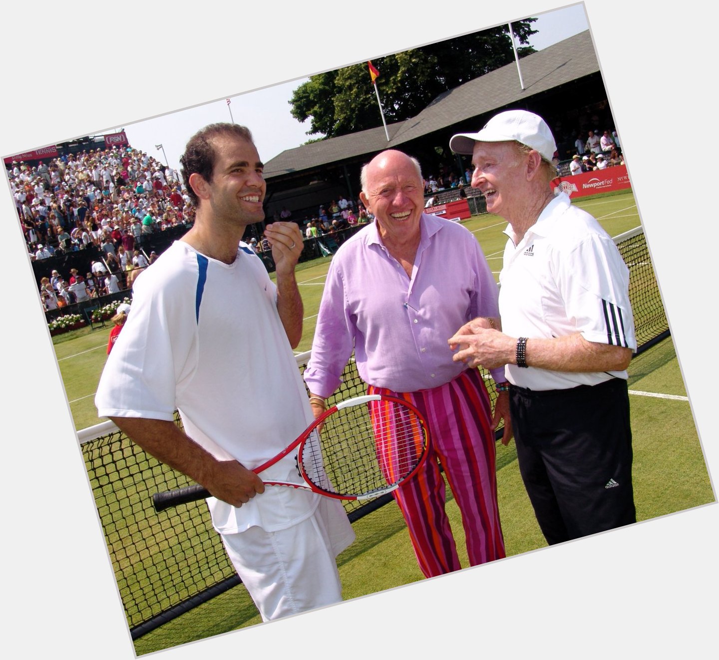 Happy birthday today to Pete Sampras (seen here with Bud Collins and Rod Laver!) 