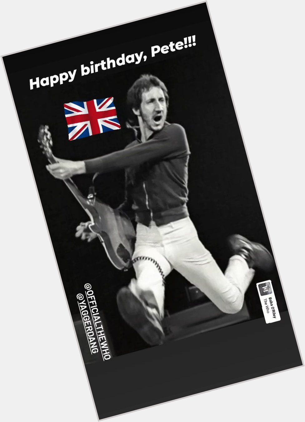 Happy birthday,  Pete Townshend!   