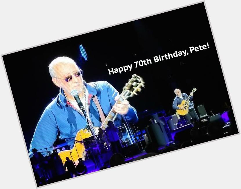 Happy 70th Birthday to Legendary Guitarist & Composer, Pete Townshend! 
I believe it\s officially the 19th in UK now. 