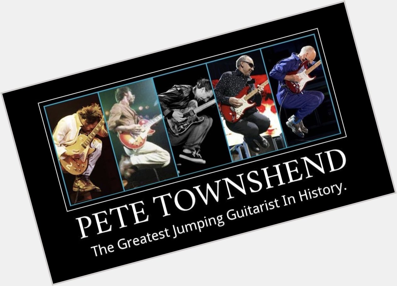Happy 76th Birthday to my musical hero. Mr. Yaggerdang himself, Pete Townshend. 