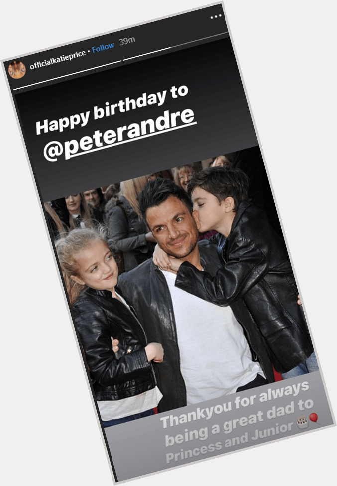 Katie Price thanks Peter Andre for being a great dad as she wishes him a happy birthday  