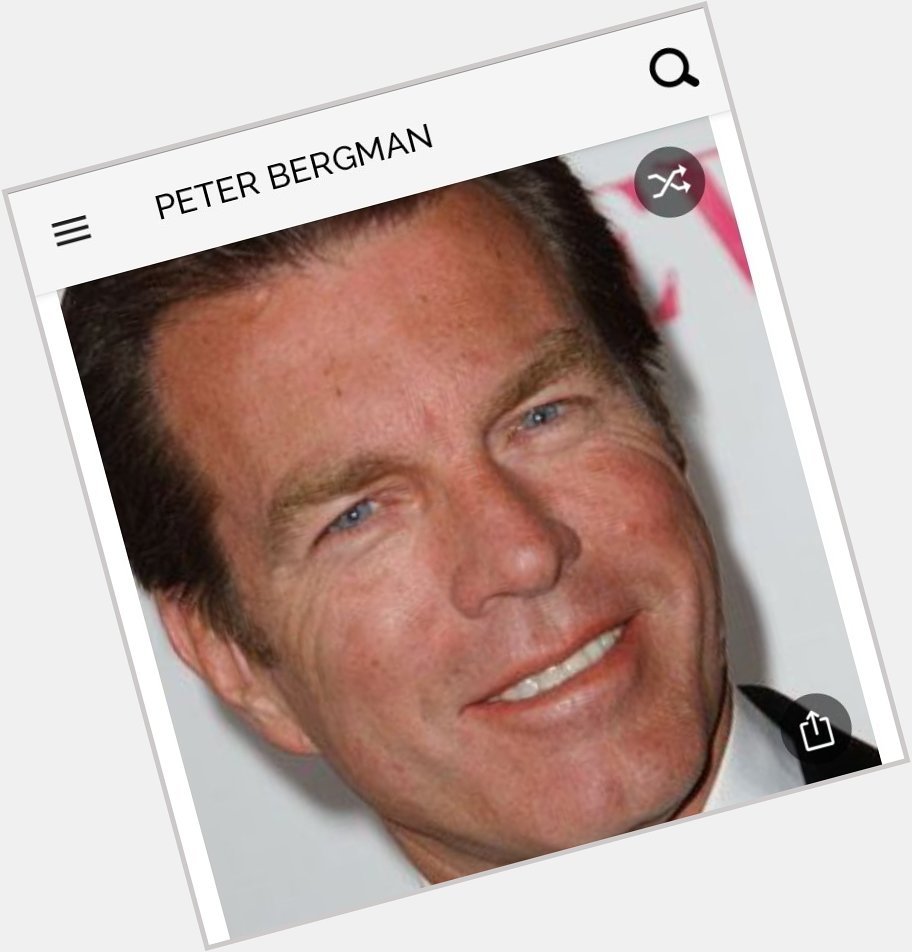 Happy birthday to this great actor.  Happy birthday to Peter Bergman 