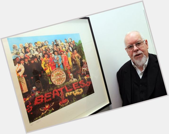 Happy birthday Peter Blake
With the Sgt. Pepper\s cover he designed for The Beatles in 1967
Photo: Peter Cardy 