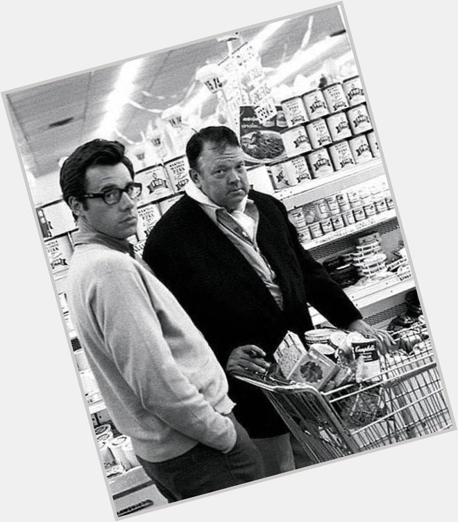 Peter Bogdanovich and Orson Welles at the market in 1970. 

Happy birthday  