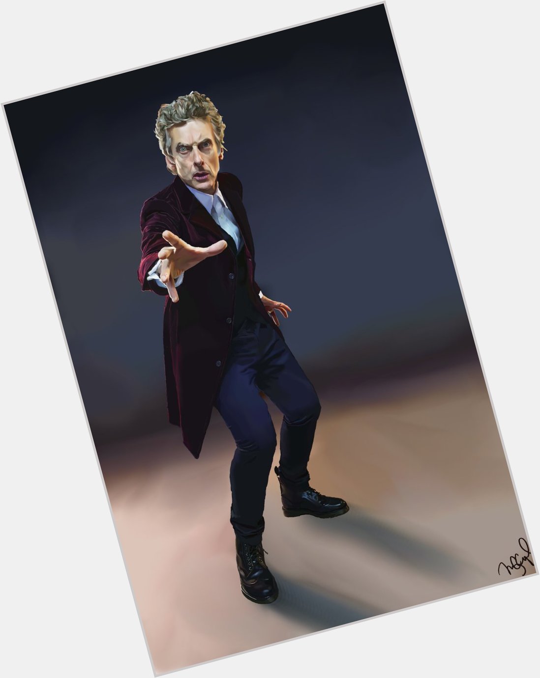  Happy Birthday, Peter Capaldi! A painting of you in your honor. 