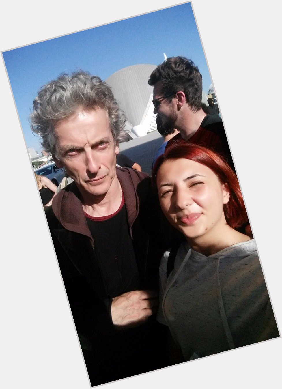 Happy birthday to Peter Capaldi! dont mind my potato face, focus on him being cool 
