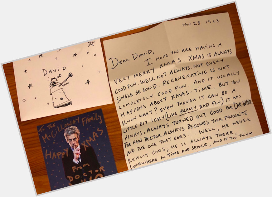 Happy birthday, Peter Capaldi, who wrote this brilliant letter to a young fan. 