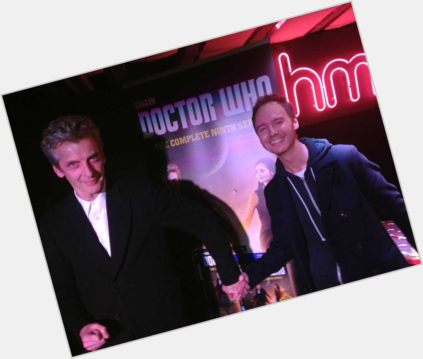 Happy Birthday to the wonderful Peter Capaldi. He suggested we reenact the Series 9 cover pose! 