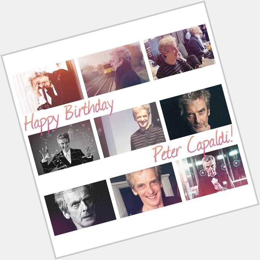 Happy Birthday to the wonderful Peter Capaldi! Hope he has an amazing day!      